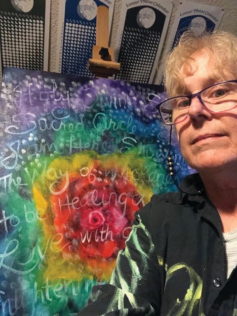 Katy Morse is offering a course of Rainbow Deva Story Painting.
